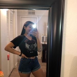 Black Wild and Free Band Tee